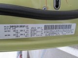 2010 Compass Color Code for Optic Green Metallic - Color Code: PFG