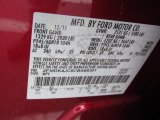 2012 Edge Color Code for Red Candy Metallic - Color Code: RZ
