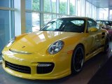 Speed Yellow Porsche 911 in 2009
