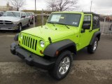 Gecko Green Jeep Wrangler in 2013