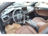 2013 Audi A6 3.0T quattro Sedan Nougat Brown Interior