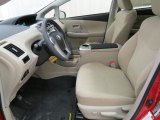 2013 Toyota Prius v Three Hybrid Bisque Interior