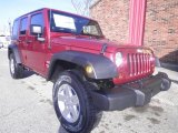2013 Deep Cherry Red Crystal Pearl Jeep Wrangler Unlimited Sport S 4x4 #74040128