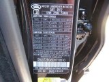 2013 Range Rover Evoque Color Code for Barolo Black Metallic - Color Code: 861