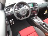 2013 Audi S5 3.0 TFSI quattro Coupe Black/Magma Red Interior