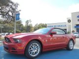 2013 Red Candy Metallic Ford Mustang V6 Premium Convertible #74039487