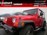 2006 Flame Red Jeep Wrangler X 4x4 #74039604