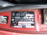 1976 Triumph TR6 Roadster Info Tag
