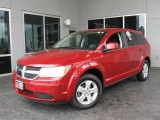 2009 Inferno Red Crystal Pearl Dodge Journey SXT #7390369