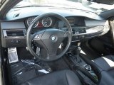 2007 BMW 5 Series 530i Sedan Black Interior