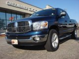 2008 Patriot Blue Pearl Dodge Ram 1500 Big Horn Edition Quad Cab 4x4 #74095317