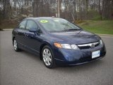 2007 Royal Blue Pearl Honda Civic LX Sedan #7390837