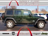 2012 Black Forest Green Pearl Jeep Wrangler Unlimited Sport 4x4 #74095282
