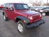 2013 Deep Cherry Red Crystal Pearl Jeep Wrangler Unlimited Sport S 4x4 #74157617