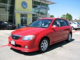 2005 Radiant Red Kia Spectra 5 Wagon #7399633