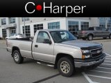 2006 Silver Birch Metallic Chevrolet Silverado 1500 Work Truck Regular Cab 4x4 #74156638