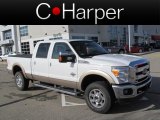 2012 Oxford White Ford F350 Super Duty Lariat Crew Cab 4x4 #74156630