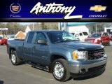 2008 Stealth Gray Metallic GMC Sierra 1500 SLE Extended Cab 4x4 #74157544