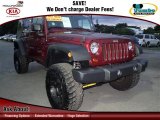 2009 Red Rock Crystal Pearl Jeep Wrangler Unlimited X 4x4 #74247234