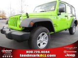 2013 Gecko Green Pearl Jeep Wrangler Unlimited Sport 4x4 #74256221