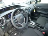 2013 Honda Civic LX Sedan Black Interior