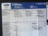 2013 Ford E Series Cutaway E350 Commercial Utility Truck Window Sticker