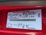 2013 E Series Cutaway Color Code for Vermillion Red - Color Code: E4