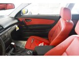 2013 BMW 1 Series 128i Coupe Coral Red Interior