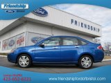 2010 Blue Flame Metallic Ford Focus SEL Sedan #74307657