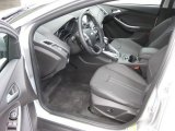 2013 Ford Focus Titanium Sedan Charcoal Black Interior