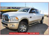 2012 Bright White Dodge Ram 2500 HD Laramie Longhorn Crew Cab 4x4 #74308019