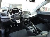 2010 Mitsubishi Lancer Evolution GSR Black Sport Fabric Interior