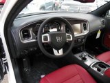 2013 Dodge Charger SXT Plus AWD Black/Red Interior