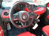 2013 Fiat 500 Abarth Abarth Nero/Rosso/Nero (Black/Red/Black) Interior