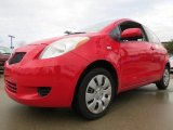 2007 Absolutely Red Toyota Yaris 3 Door Liftback #74369370