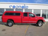 2008 Flame Red Dodge Ram 2500 Big Horn Quad Cab 4x4 #74368925