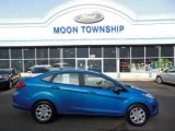 2013 Blue Candy Ford Fiesta SE Sedan #74434008