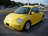 2002 Double Yellow Volkswagen New Beetle GLS Coupe #7437020