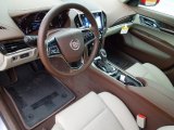 2013 Cadillac ATS 2.5L Luxury Light Platinum/Brownstone Accents Interior
