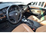 2008 BMW 5 Series 528i Sedan Natural Brown Interior