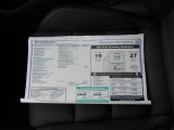 2012 Volkswagen Golf R 2 Door 4Motion Window Sticker