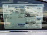 2013 Ford Fusion SE 1.6 EcoBoost Window Sticker
