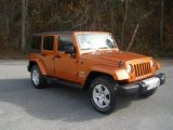 2011 Mango Tango Pearl Jeep Wrangler Unlimited Sahara 4x4 #74490126