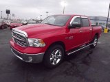 2013 Flame Red Ram 1500 Big Horn Crew Cab 4x4 #74489859