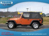1998 Jeep Wrangler Amber Fire Pearl
