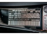 2013 CLS Color Code for Black - Color Code: 040