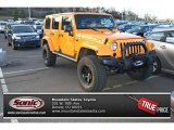 2012 Dozer Yellow Jeep Wrangler Unlimited Rubicon 4x4 #74543659
