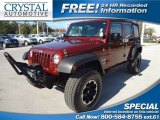2009 Red Rock Crystal Pearl Jeep Wrangler Unlimited X 4x4 #74543915