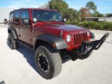 Red Rock Crystal Pearl Jeep Wrangler Unlimited in 2009