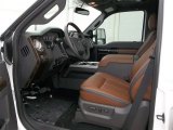 2013 Ford F250 Super Duty Platinum Crew Cab 4x4 Platinum Pecan Leather Interior